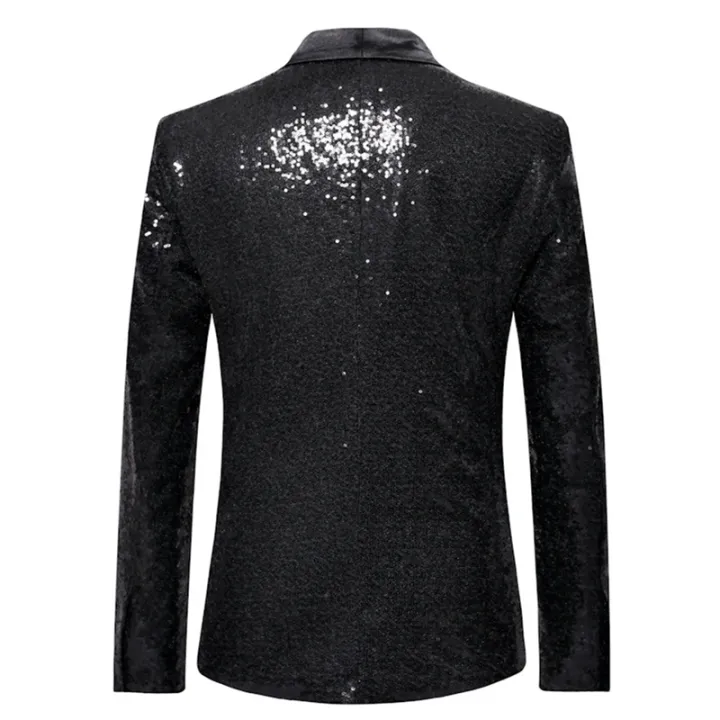 Men's%20Shiny%20Sequin%20Blazer,%20One%20Button%20Tuxedo%20Suit%20Jacket%20for%20Party,%20Wedding,%20Banquet,%20Prom%20-%20Image%204