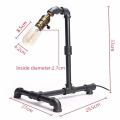 Glogal collection---E27 Vintage Industrial Loft Edison Iron Water Pipe Shape Table Light Desk Lamp.