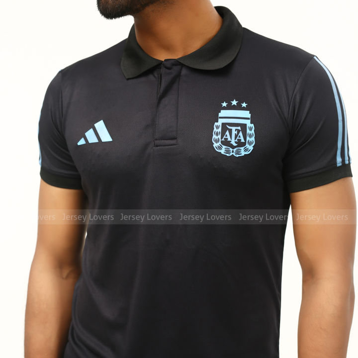 Argentina%20World%20Cup%20Black%20Polo%20Three%20Star%20T-Shirt-Jersey%202024%20-%20Image%204