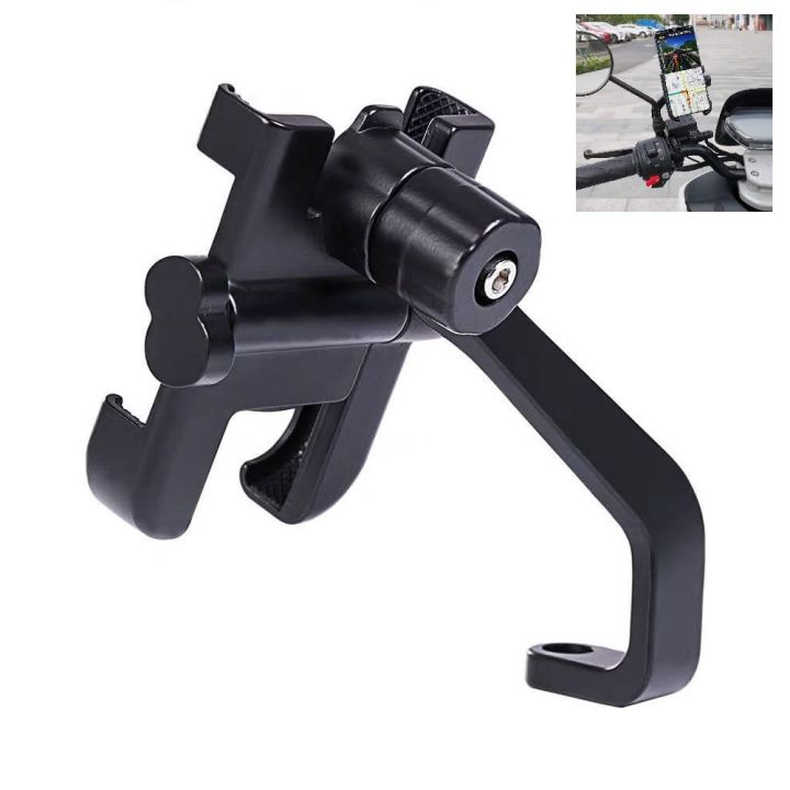 Mirror%20Motorcycle%20Mobile%20Phone%20Bracket%20Mountain%20Bike%20Aluminum%20Aloe%20Mobile%20Phone%20Holder%20Easy%20to%20Use%20and%20Maintain%20-%20Image%202