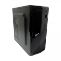 PC Power 180J Mid Tower Black Desktop Casing with Standard PSU (Dual USB 3.0). 