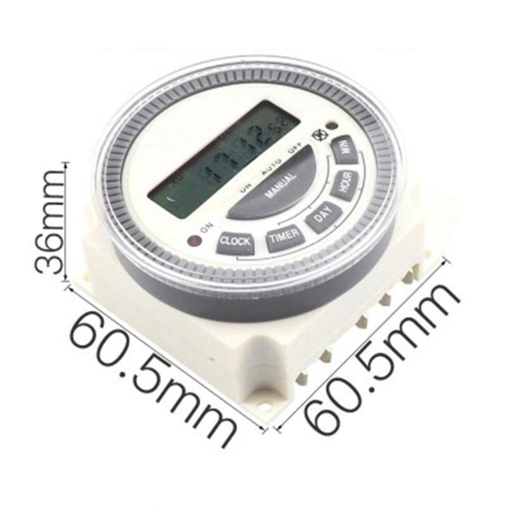 Programmable Timer Switch Relay Digital LCD Power Weekly CN304A 5 Pin ...