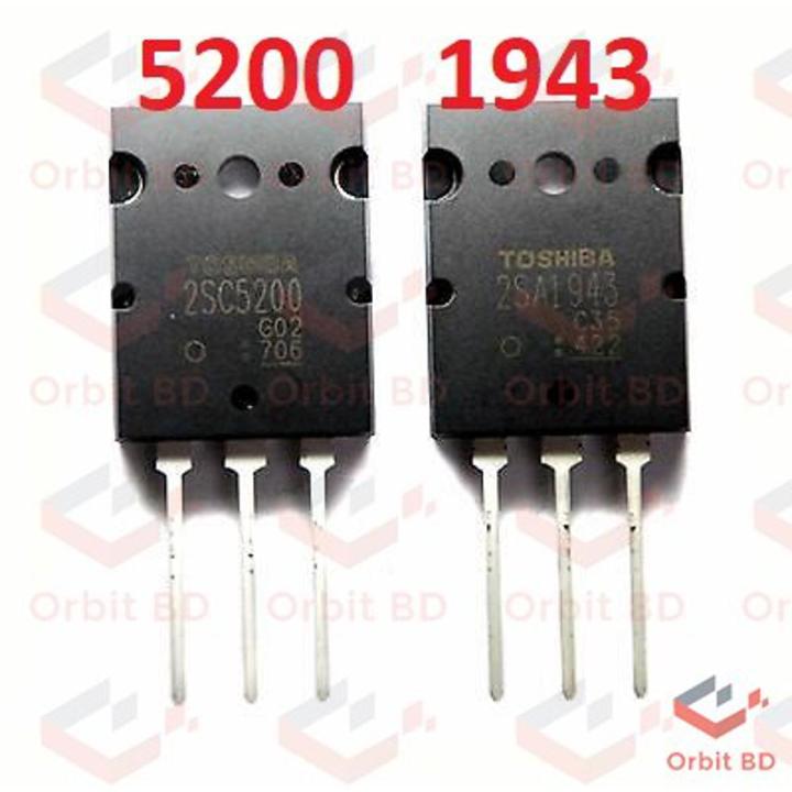 OR-IG-INAL 2SA1943 & 2SC5200 Pair of PNP & NPN Power Amplifiers