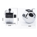 Metal Tasbih Tally Counter Manual Mechanical Clicker Tasbeeh with Finger Ring-Religious Items-Nr mart. 