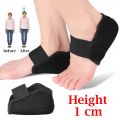 1-3cm Invisible Height Increase Silicone Socks Gel Heel Pad Orthopedic Arch Support Heel Cushion Soles Insole Foot Unisex. 