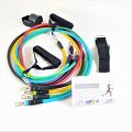 Resistance Bands Set, Including 5 Stackable Exercise Bands. 