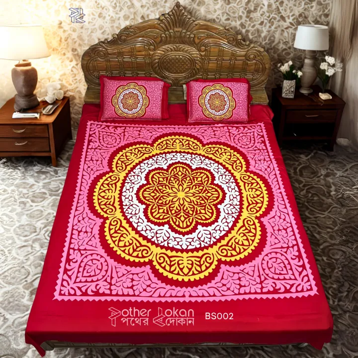 King%20Size%20Cotton%20Bed%20Sheet%20Set%20(7%20x%208%20Feet)%20with%20Two%20Pillow%20Covers%20%7C%20Home%20tex%20panel,%20best%20Quality%20beautiful%20design%20Multicolor%20Chador%20%7C%20Soft%20&%20Durable%20-%20Image%204