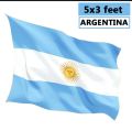 Argentina Flag 5X3 Feet - Sticky Notes.