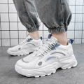 Elevator Shoes Height Increasing Insole Men's Shoes 10cm8cm6cm White Shoes Men's Casual All-Matching Breathable Mesh Surface Dad Shoes Hot. 