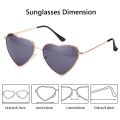 1PC Women Heart Shape Sunglasses luxury Brand Designer Men Metal Frame Sun Glasses Vintage Gradient Ocean Lenses UV400 Shades.