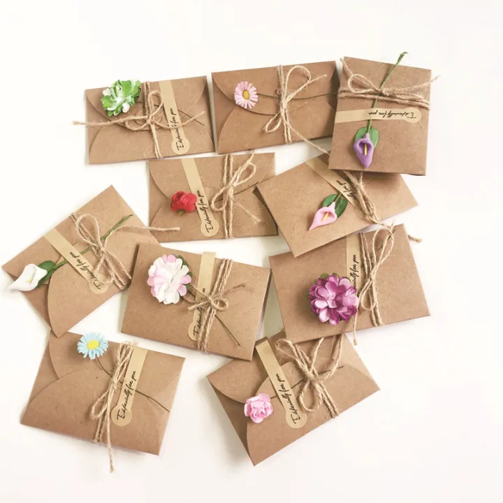 5/10pcs%20Handmade%20Dry%20Flower%20DIY%20Kraft%20Paper%20Invitation%20Greeting%20Card%20Inner%20Paper%20With%20Ribbon%20Envelope%20Seals%20Wedding%20Favors%20-%20Image%202