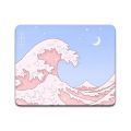 Kawaii Desk Mat Pink Wave Cute Aesthetic Mousepad Small Gaming Computer Deskmat Great Pastel Baby Blue Kawai Anime Mouse Pad. 