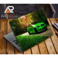 Beautyful Nature with Green Car Laptop Sticker Laptop Skin Sticker for laptop Back Side AR-5172. 