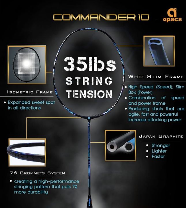 Apacs Commander 10 Badminton Racquet