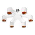 Led Light Bulb Adapter Holder Socket Base Splitter Converter 6 Heads - Multi Plug. 