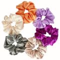 Silk Scrunchie Hair Band for girls 2-Pieces. 