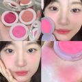 Peach Pink Nude Blush Cream Matte Natural Beauty Monochrome Cream Blusher Kawaii Korean Makeup Easy To Wear Cheek Cosmetics Tool.
