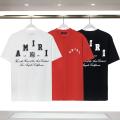 New AMIRI Short Sleeve Summer Special-Interest Fashion Brand amiri Front and Back Classic Letters logo Printing T T Shirt Men and Women. 