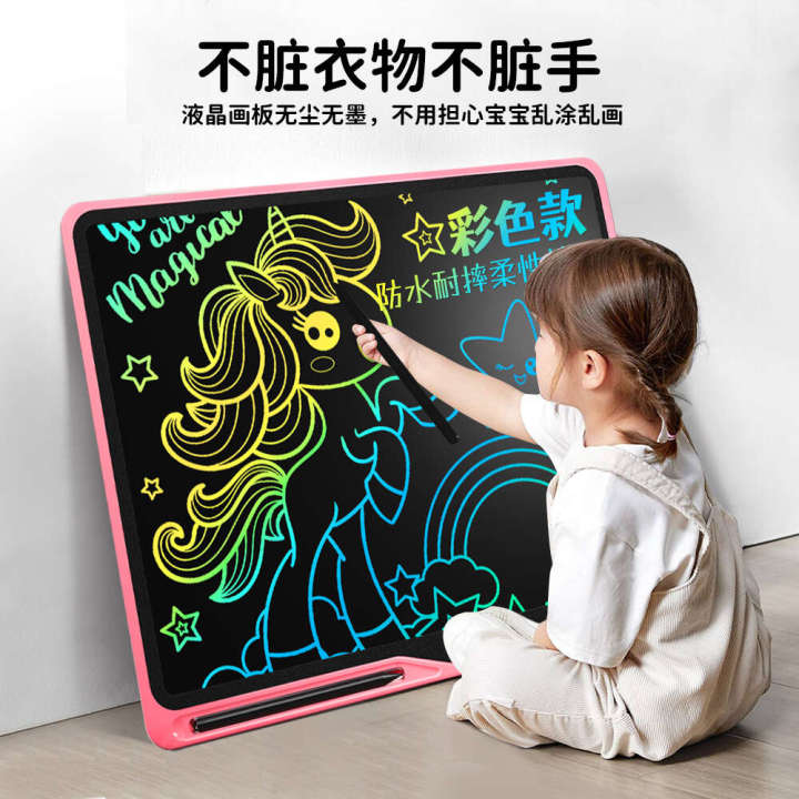 Children's%20LCD%20drawing%20board%20rechargeable%20baby%20home%20handwriting%20graffiti%20small%20blackboard,%20electronic%20writing%20board,%20color%20toy%20-%20Image%202