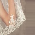 Wedding Veil Lace Edge Long Luxurious Bridal Veil White/ivory Veil With Comb Tulle Cathedral One-layer 3 Meters Bride Accessorie. 
