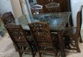 Malaysian Process Wood Dining Set - Smooth finishing.