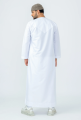 White Emirati Style Thobe. 