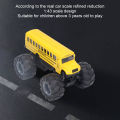 School Bus Pull Back Toy, School Bus Model Toy Big Wheels for 3 + Years Old Kids for Home Play. 