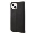 For iPhone 14 Plus Skin Feel Splicing Leather Phone Case. 