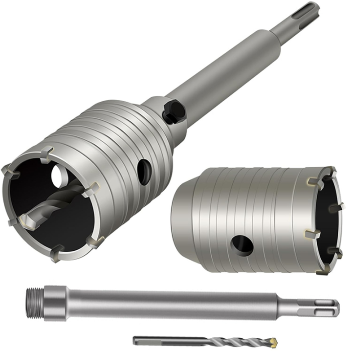 1Set 2 1/2 Inch Concrete Hole Saw with 220mm SDS Plus Shank