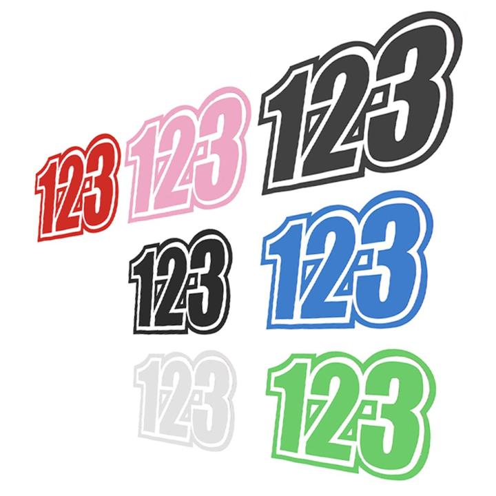 Custom%20Race%20Numbers%20Vinyl%20Stickers%20Dirt%20Bike%20Motocross%20Trials%20Decals%20Dark%20Grey%20-%20Image%204