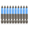 10 PCS Phillips Head Drill Bit Magnetic Phillips Screwdriver Bit Set 1/4 Inch Hex Shank 2Inch/50mm. 