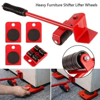 Furniture%20Moving%20Tool%20Heavy%20Object%20Mover%20Furniture%20Transport%20Lifter%20&%20Furniture%20Slides%204%20Wheeled%20Mover%20Roller+1%20Wheel%20Bar%20Hand%20Tools%20Set%20-%20Image%203