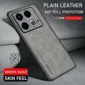 Luxury Sheepskin Leather Casing For Infinix Note 40 Pro Plus 4G 5G Note40 Note40Pro Note40Pro+ Simple Silicone Matte Textured Lambskin Phone Case ShockProof Bumper Soft Back Cover.