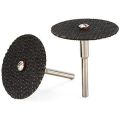 25Pcs 32mm Grinding Wheel with Mandrels for Rotary Tools Resin Cutting Disc Mini Circular Saw Blade Rotary Cut Off Wheel. 
