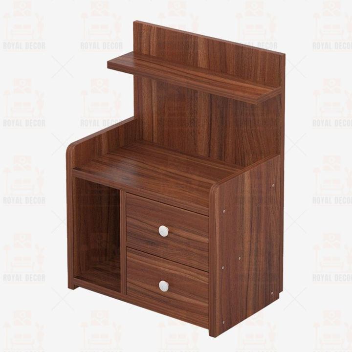 Royal%20Decor%20M18%20Bedside%20Table%20-%20Simple%20Modern%20Bedroom%20Small%20Cabinet%20Bedside%20Table%20with%20Two%20Drawer%20Organizer%20Storage%20Cabinet-Shan%20Teak%20Finish%20-%20Image%204