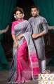 New Exclusive Couple Set/Matching Dress/Traditionally Block Print Saree & Panjabi. 