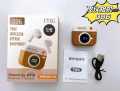 Q86 TWS Wireless Earphones Bluetooth 5.3 Stereo Sport Headphones Retro Camera Style Earbuds Compatible iPhone Android.