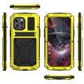 For iPhone 13 Pro Max R-JUST Shockproof Waterproof Dust-proof Metal + Silicone Protective Case with Holder. 