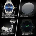 2023 New BINBOND Men's Watch Luxury Brand Business Gold Watch Waterproof Dual Calendar Luminous Stainless Steel Men's Quartz Wrist Watch.