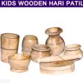Hari Patil Toy Set, Wooden Kids Toy Set - Baby Set Cooking Pot Set, Kid's Pots and Pans Wooden Toys. 