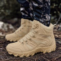 Men Tactical Boots Army Boots Mens Military Desert Waterproof Work Safety Shoes Climbing Hiking Shoes Ankle Men Outdoor Boots BunnyGarden.