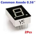 2Pcs- CA Single Digit 0.56 Inch RED Color Common Anode 7 Segment Display 1 Digit RED LED Light Seven Segment Display 0.56 Inch 10 Pin Leads Digital LED Display 4 Ratings6 Answered Questions.