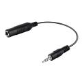 Adapter,6.35mm Stereo Jack to 3.5mm TRRS Male Audio Cable for Amplifiers, Guitars, Pianos, Home Theater Equipment.