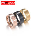 【Pei jie Store】DAD Rings For Men Jewelry Fashion Stainless Men's Ring Stainless Rose Gold Black Classic Day Gift. 