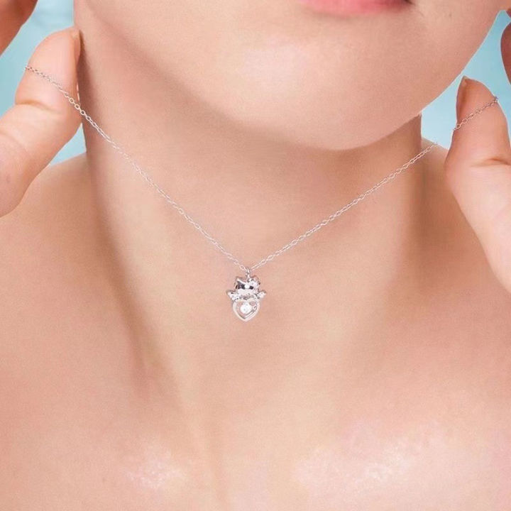 %E3%80%90The-Best%E3%80%91%20Kawaii%20Hello%20Kitty%20Necklace%20Sanrio%20Character%20Silver%20Color%20Zircon%20Heart%20Pendant%20Clavicle%20Chain%20For%20Women%20Birthday%20Gift%20Qoddess%20-%20Image%202