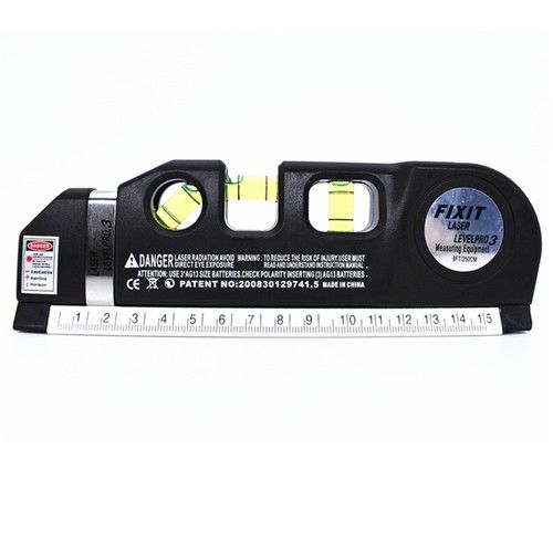 3 in 1 Multifunctional Laser Level Pro 3, Horizontal Laser Adjust, Standard Ruler Cross Lines Instrument