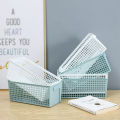 Desktop Snack Storage Basket Portable Hollow Rectangular Debris Storage Box Home. 