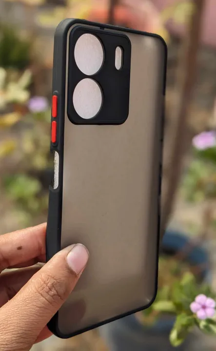 Camera%20Protection%20Bumper%20Phone%20Cases%20For%20Xiaomi%20Redmi%2013C%20Matte%20Translucent%20Shockproof%20Back%20Cover%20-%20Image%203