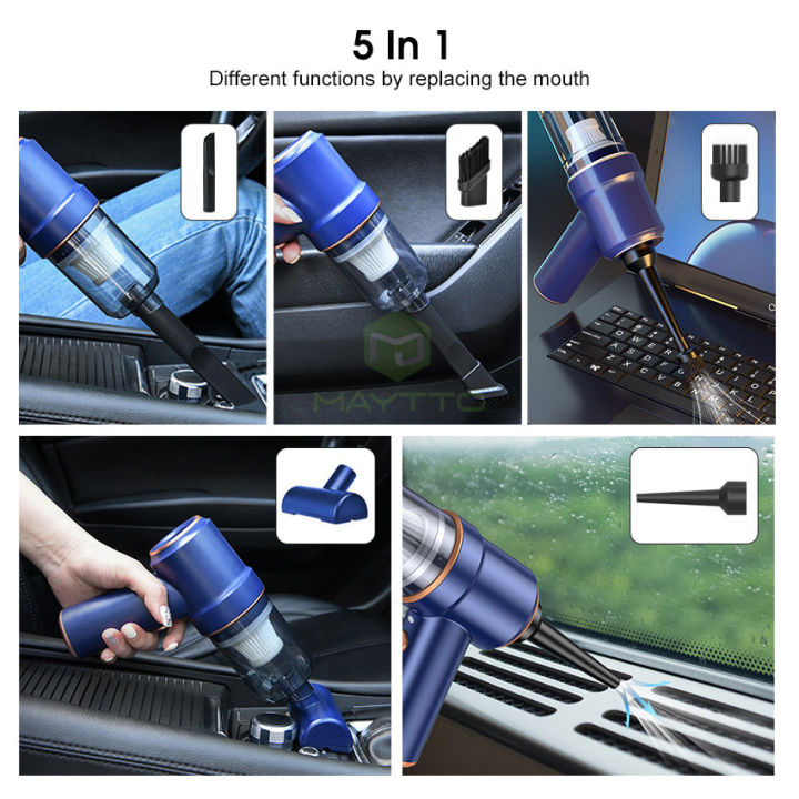 MAYTTO%2020000Pa%20Car%20Vacuum%20Cleaner%20Handheld%20Air%20Blower%20Wireless%20Mini%20Vacuum%20Cleaner%20Portable%205-in-1%20Car%20Home%20Handheld%20Vacuum%20Cleaner%20Air%20Cleaner%20Vacuum%20for%20Car%20Office%20Home%20Computer%20Keyboard%20-%20Image%202