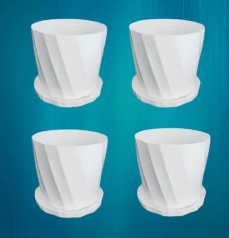Camelia%20White%20Planter%206%20Inchi%204%20Pcs%20with%20Tray%20-%20Image%204